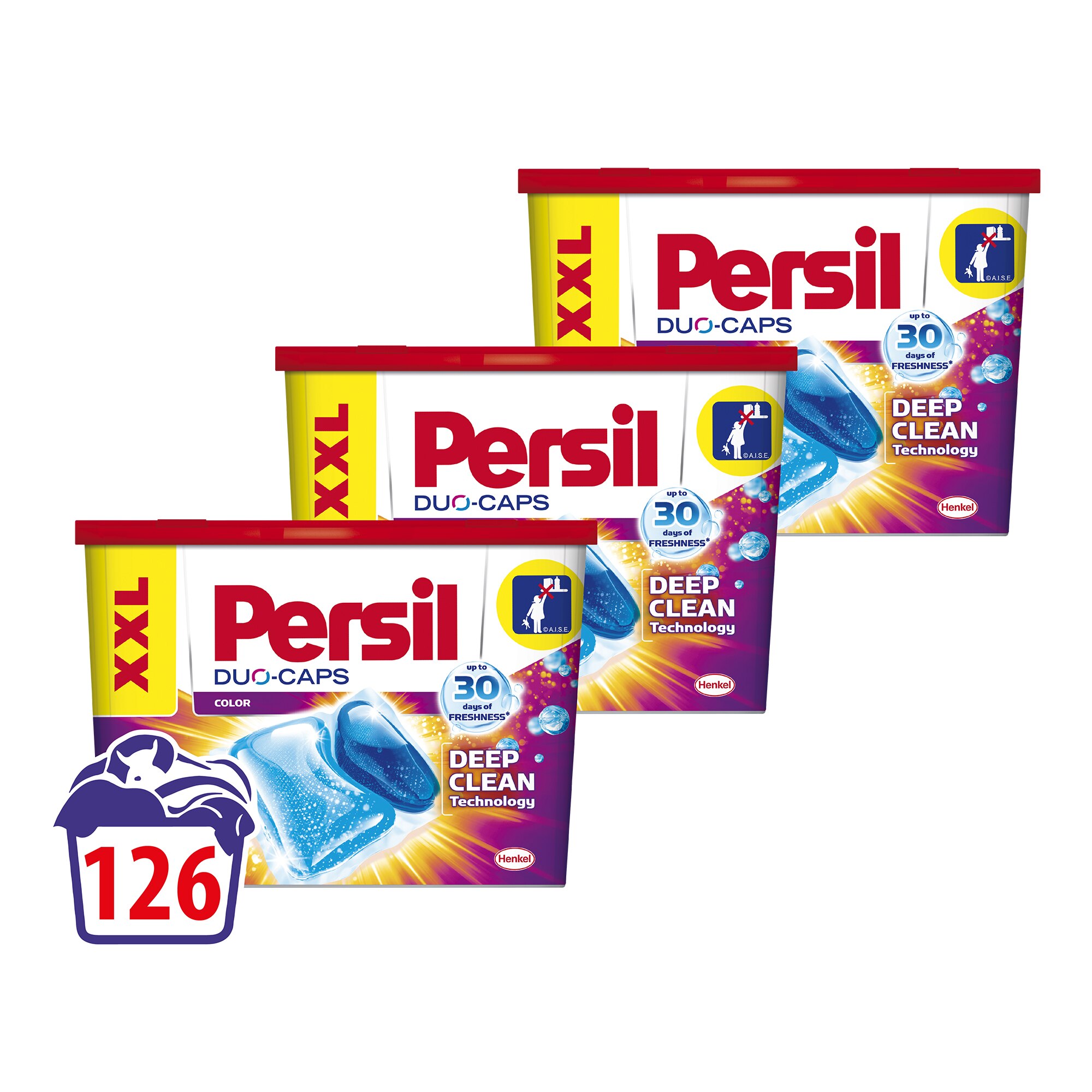 Detergent capsule Persil Duo-Caps color, 126 spalari, 3x42 capsule